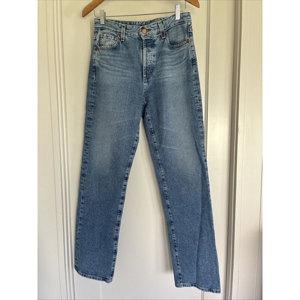 AG Goldschmied Women's 28 Jeans Alexxis Slim High Rise Vintage Straight. Button